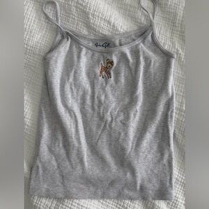 Brandy Melville Light Grey Tank Top